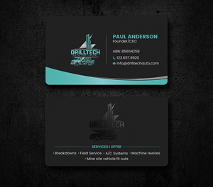 Diseño de Tarjeta de Presentación por Uttom 2 para Drill Tech Auto Electrical  | Diseño: #36348840