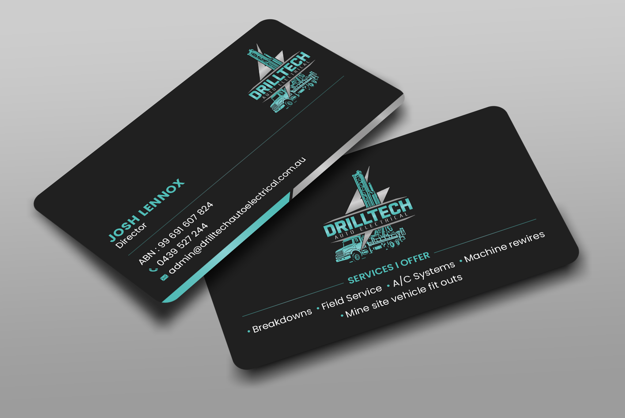 Business Card Design by Uttom 2 for Drill Tech Auto Electrical  | Design #36363951