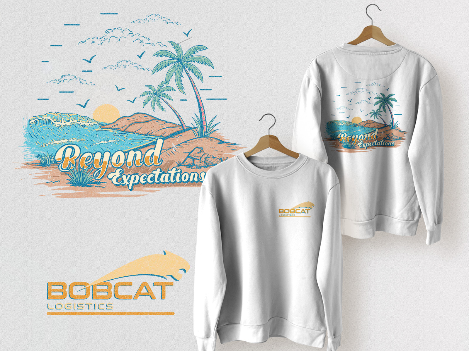 T-shirt Design by HNS Graphic for Bobcat Logistics Ltd | Design #36381355