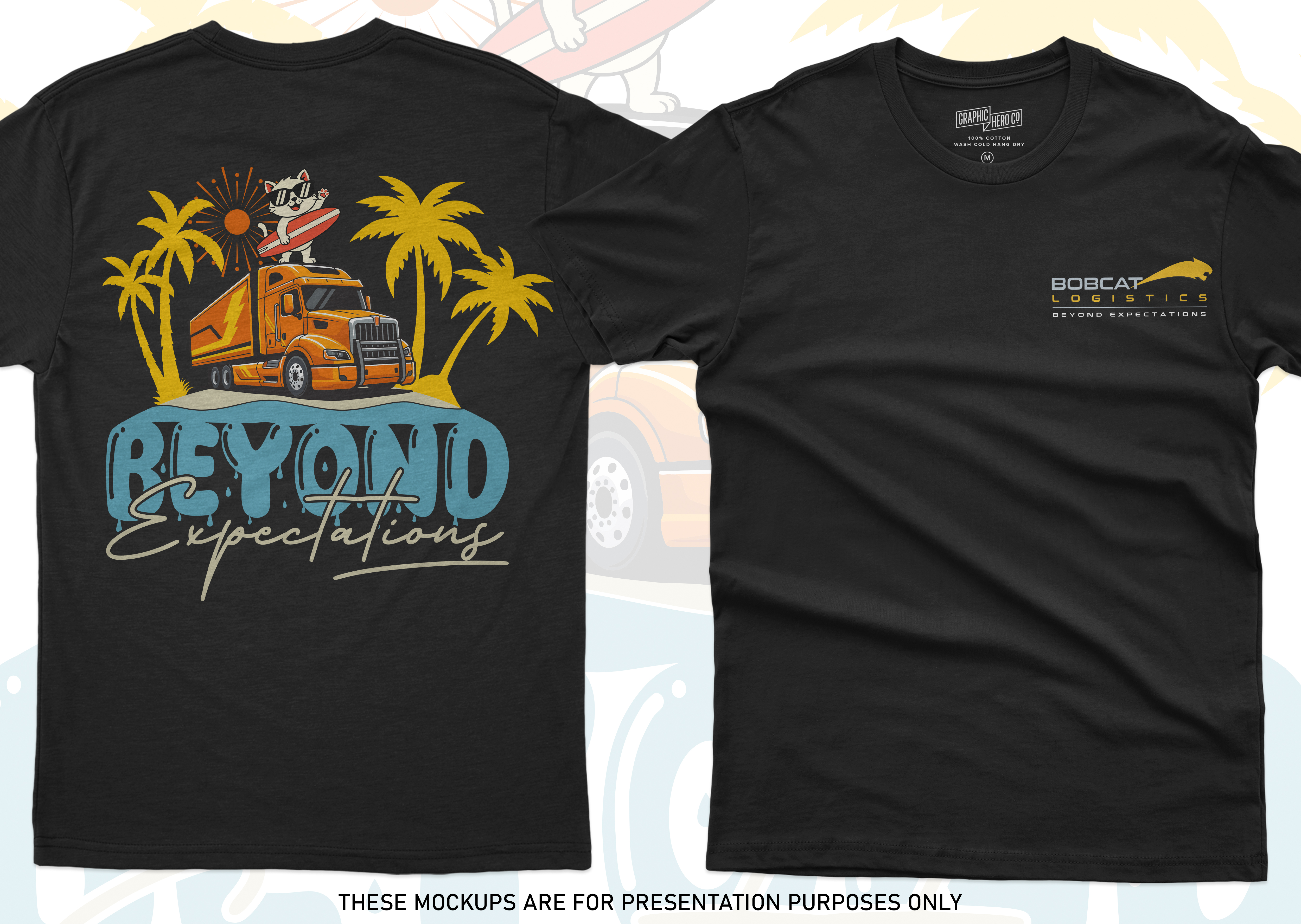 T-shirt Design by Nasima Ak for Bobcat Logistics Ltd | Design #36376375