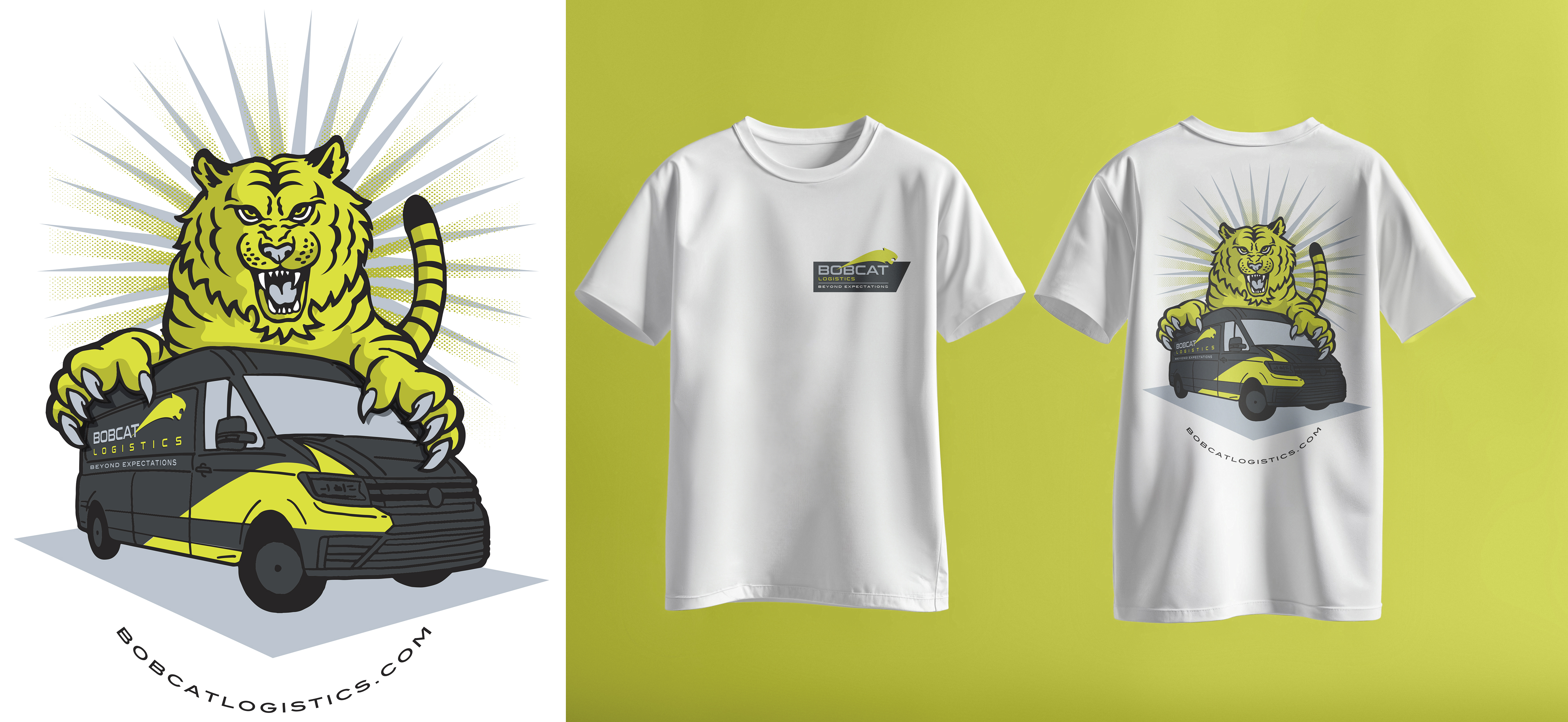 T-shirt Design by Al Pech for Bobcat Logistics Ltd | Design #36392373