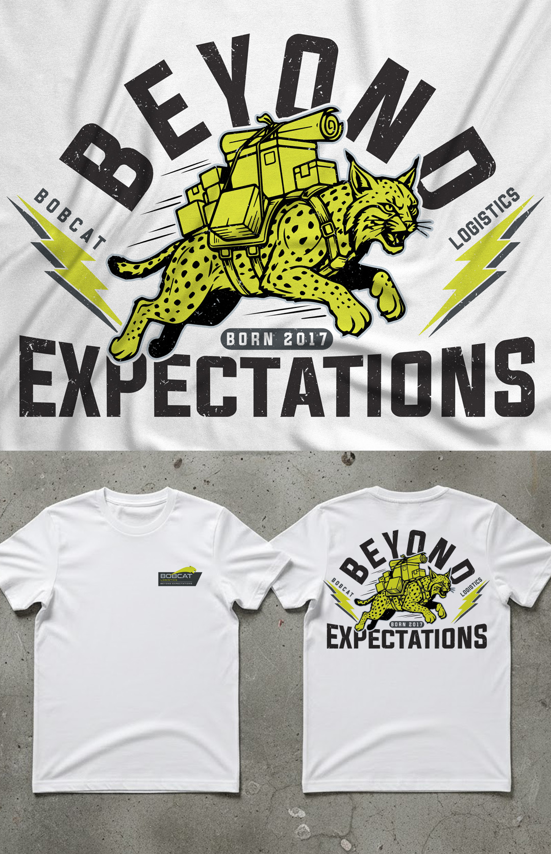 T-shirt Design by simple mind for Bobcat Logistics Ltd | Design #36370422