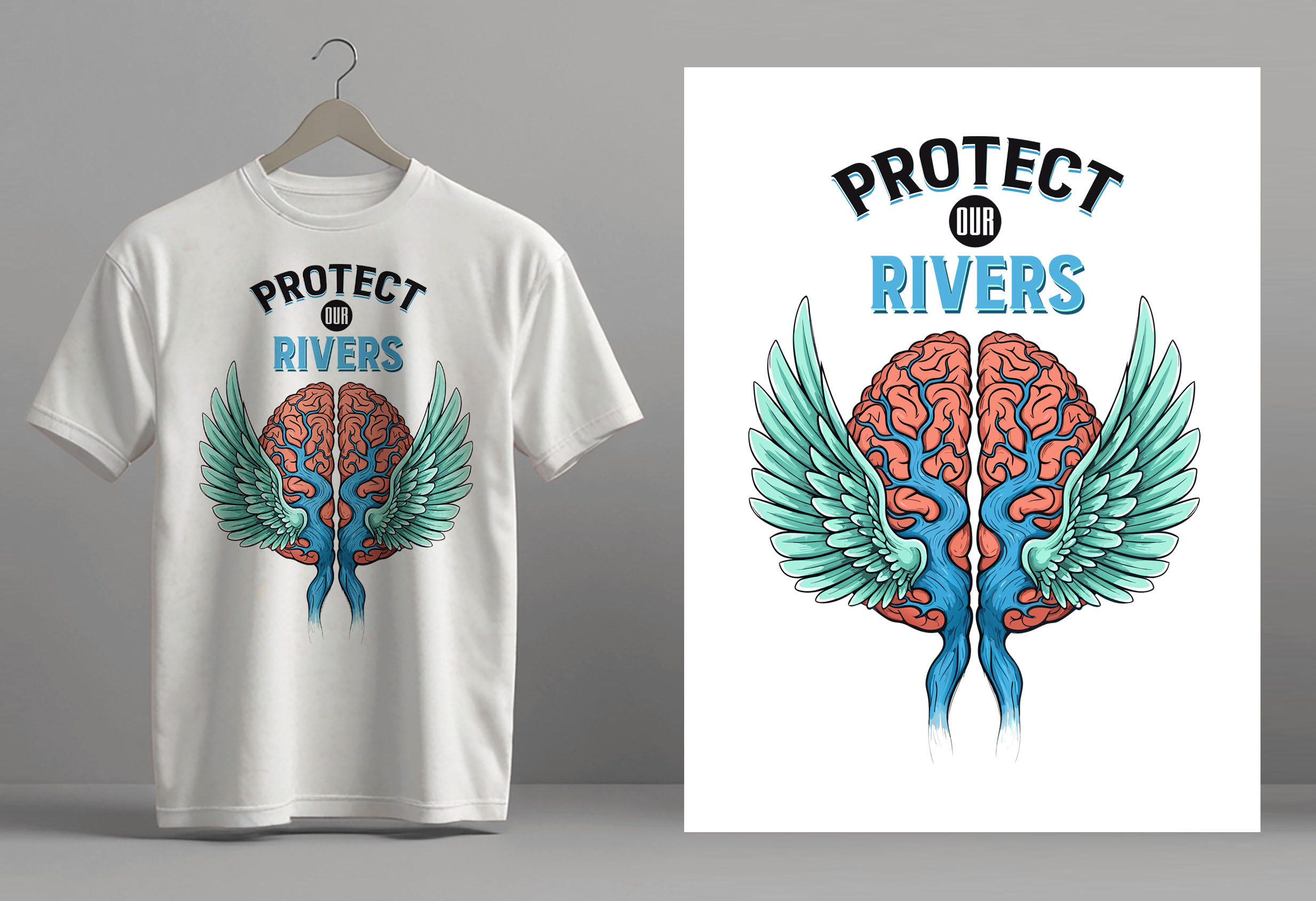 Diseño de Camiseta por Pixel Rain para La Ola Kanuschule | Diseño #36379774