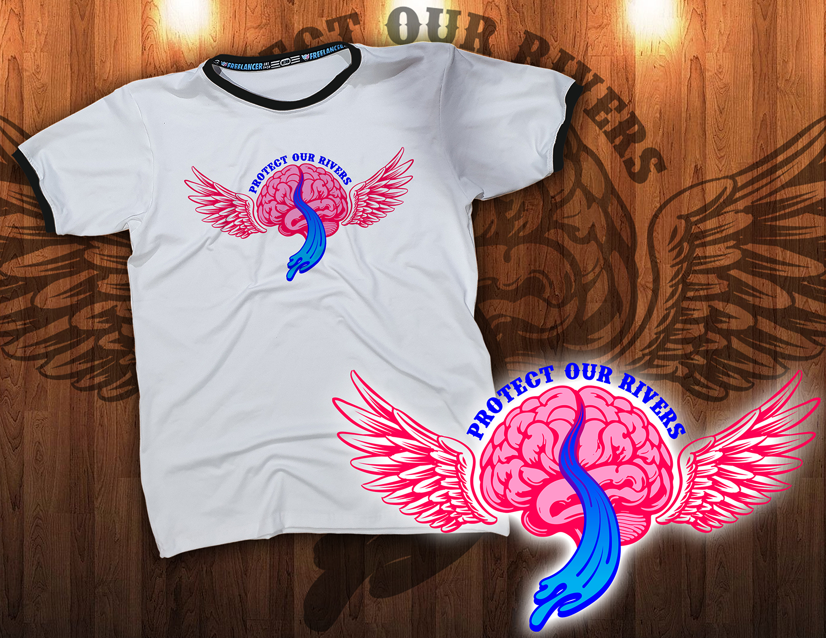 Diseño de Camiseta por Rendell Sueña para La Ola Kanuschule | Diseño #36350063