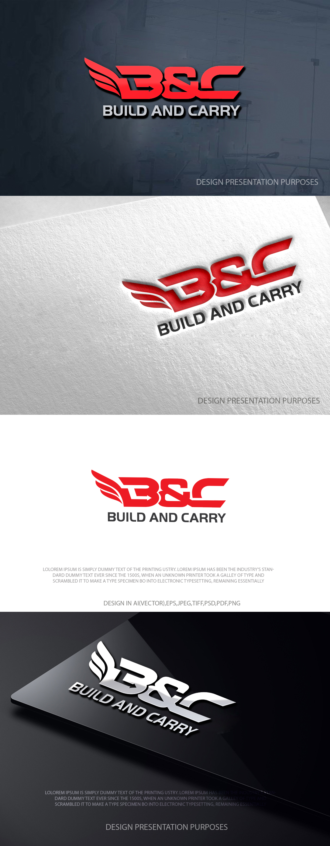 Logo Design by zebronicgraphic for Build And Carry | Design #36352465