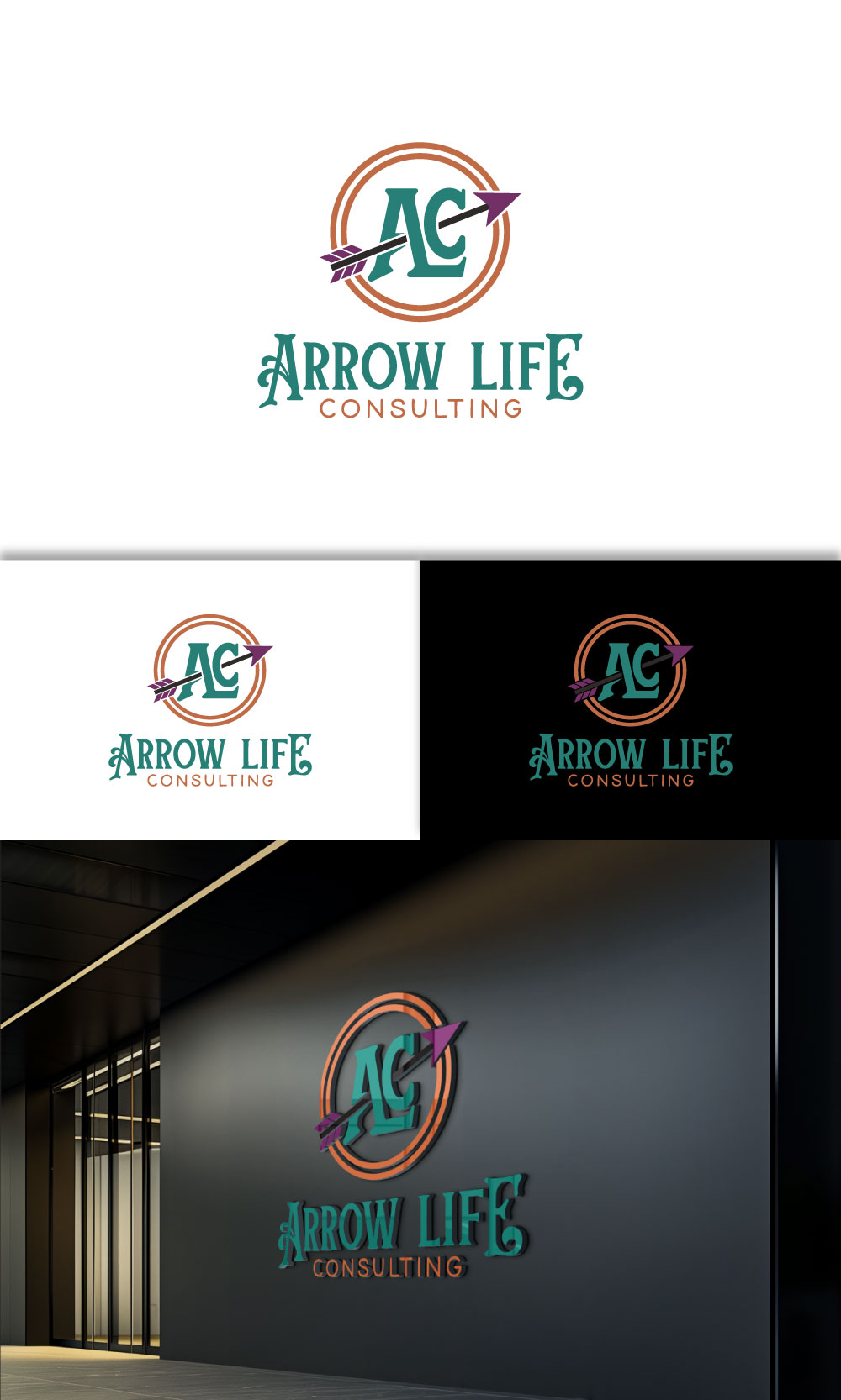 Logo Design by loveqis for Arrow Life Consulting | Design #36391616