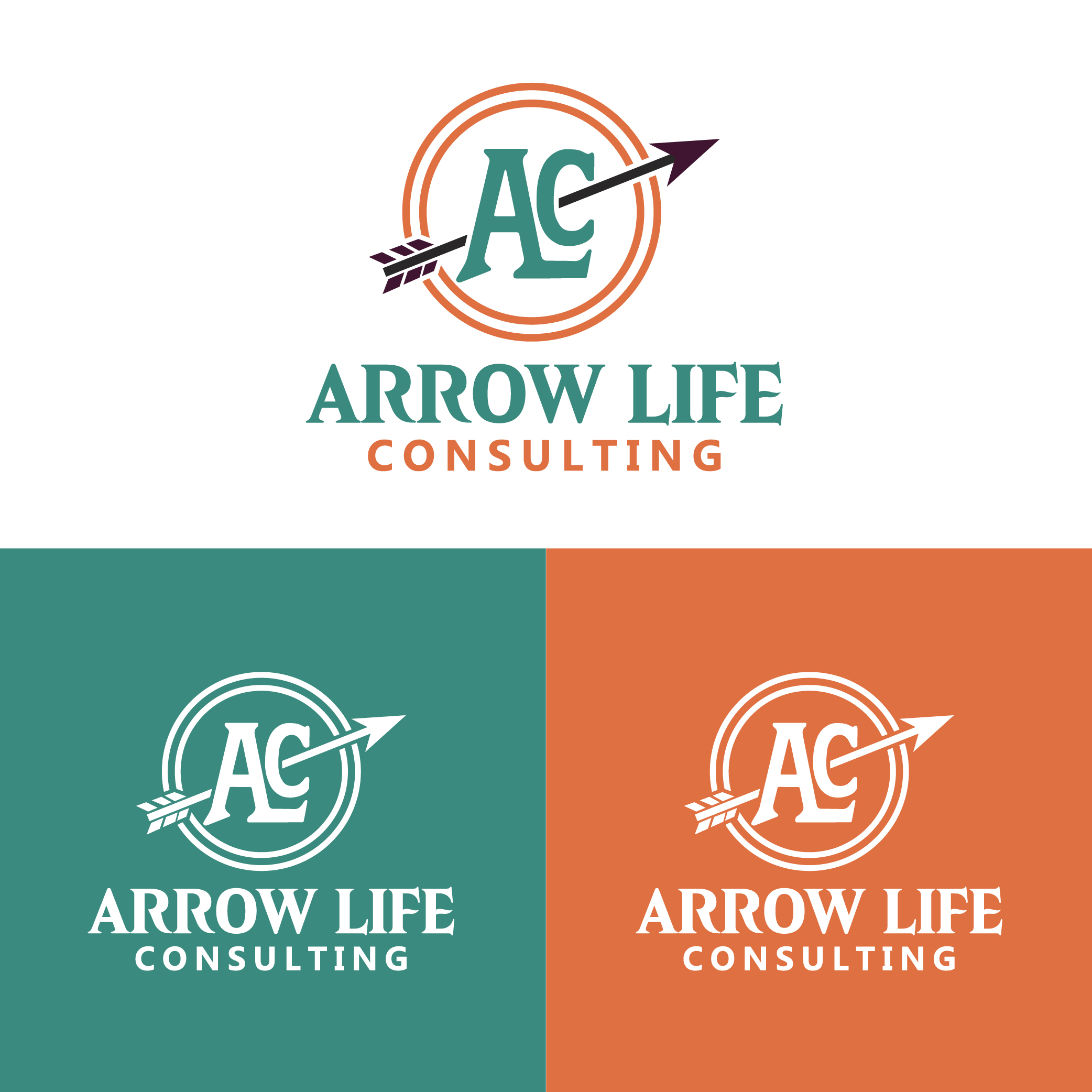 Logo Design by CrewType for Arrow Life Consulting | Design #36351296