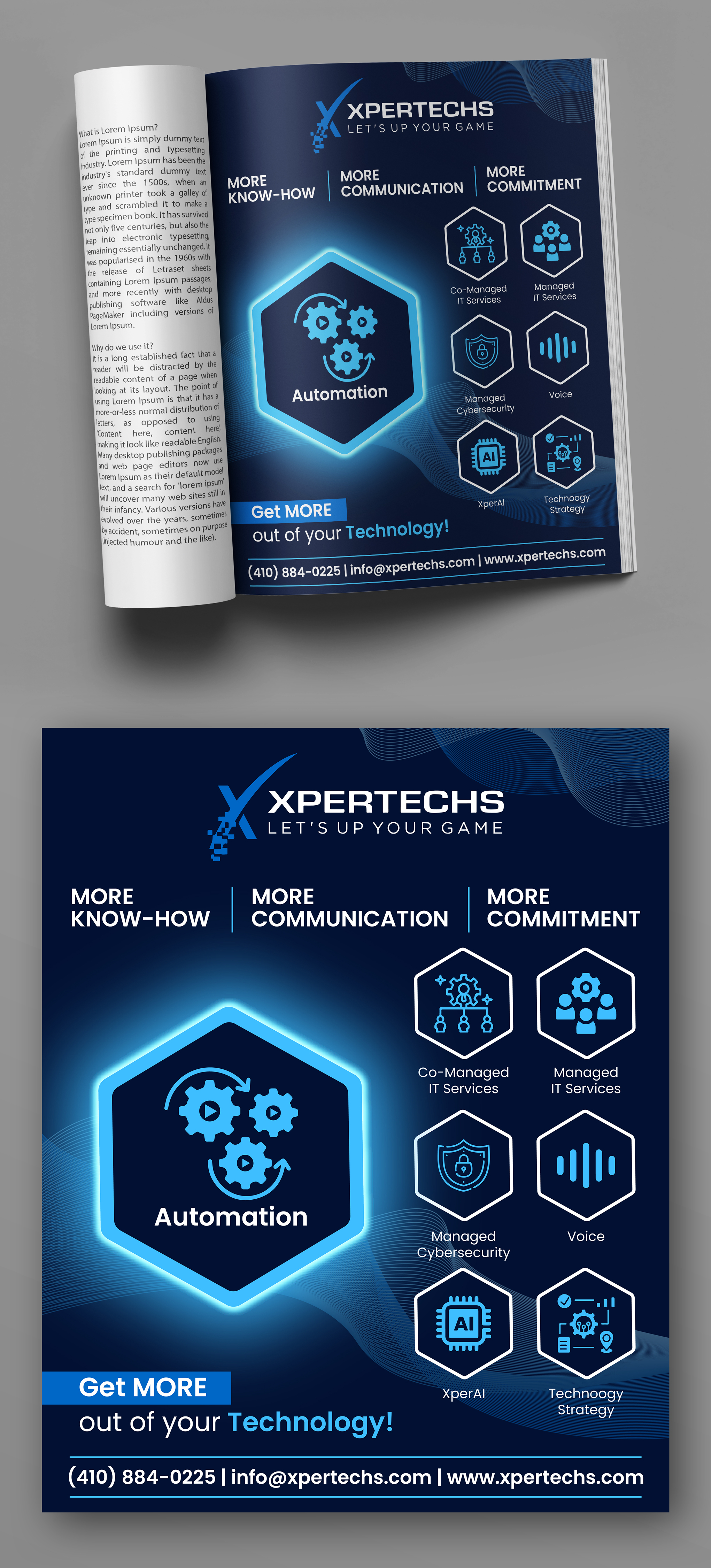 Diseño Gráfico por Impressive Designs para XPERTECHS | Diseño #36360348