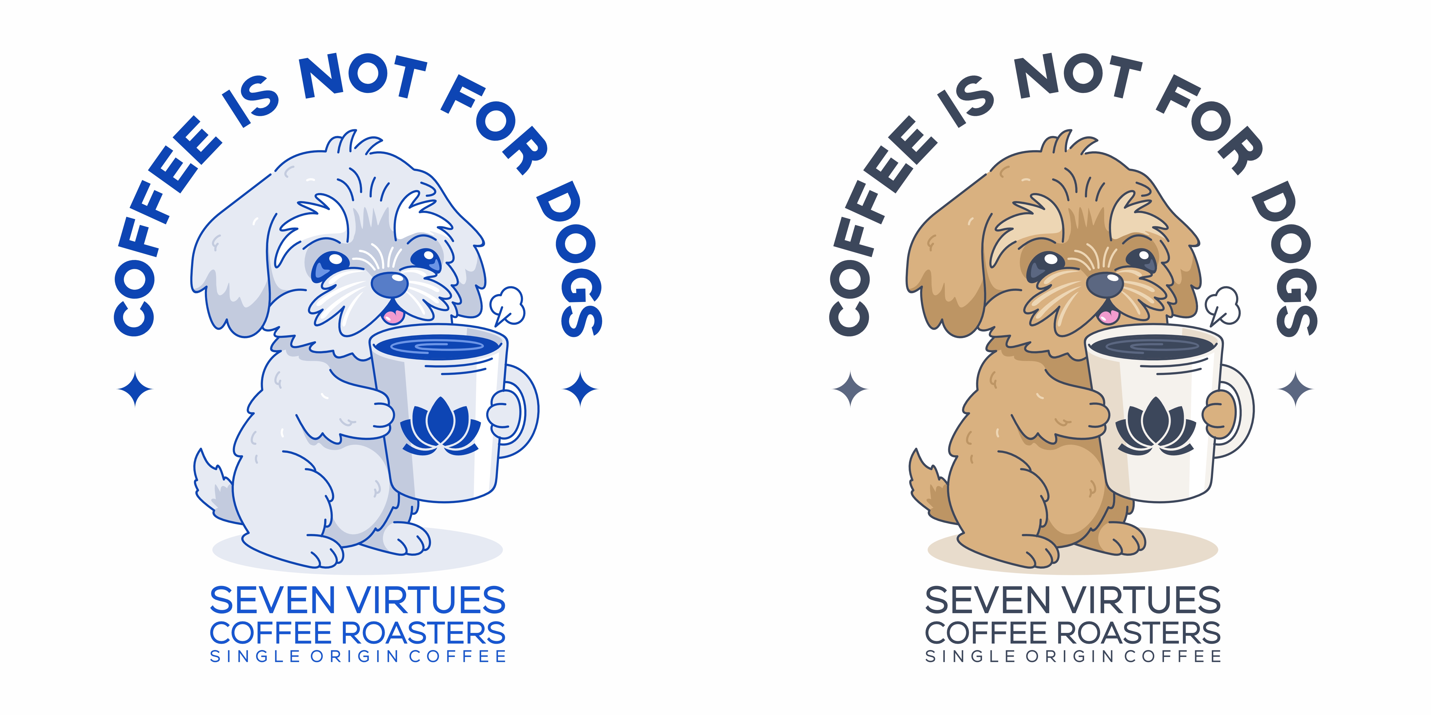 Cup and Mug Design by dcoffeeaddict for Seven Virtues Coffee Roasters | Design #36385157