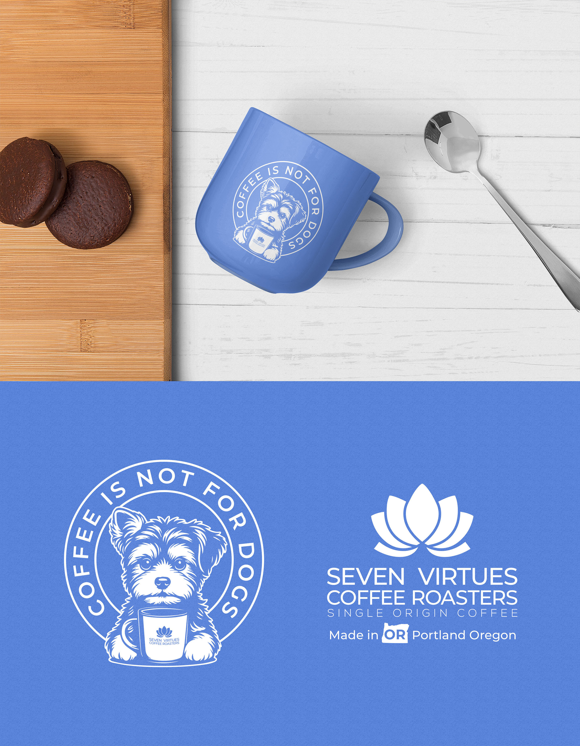 Tasse- und Becher-Design von KickArt für Seven Virtues Coffee Roasters | Design #36476298