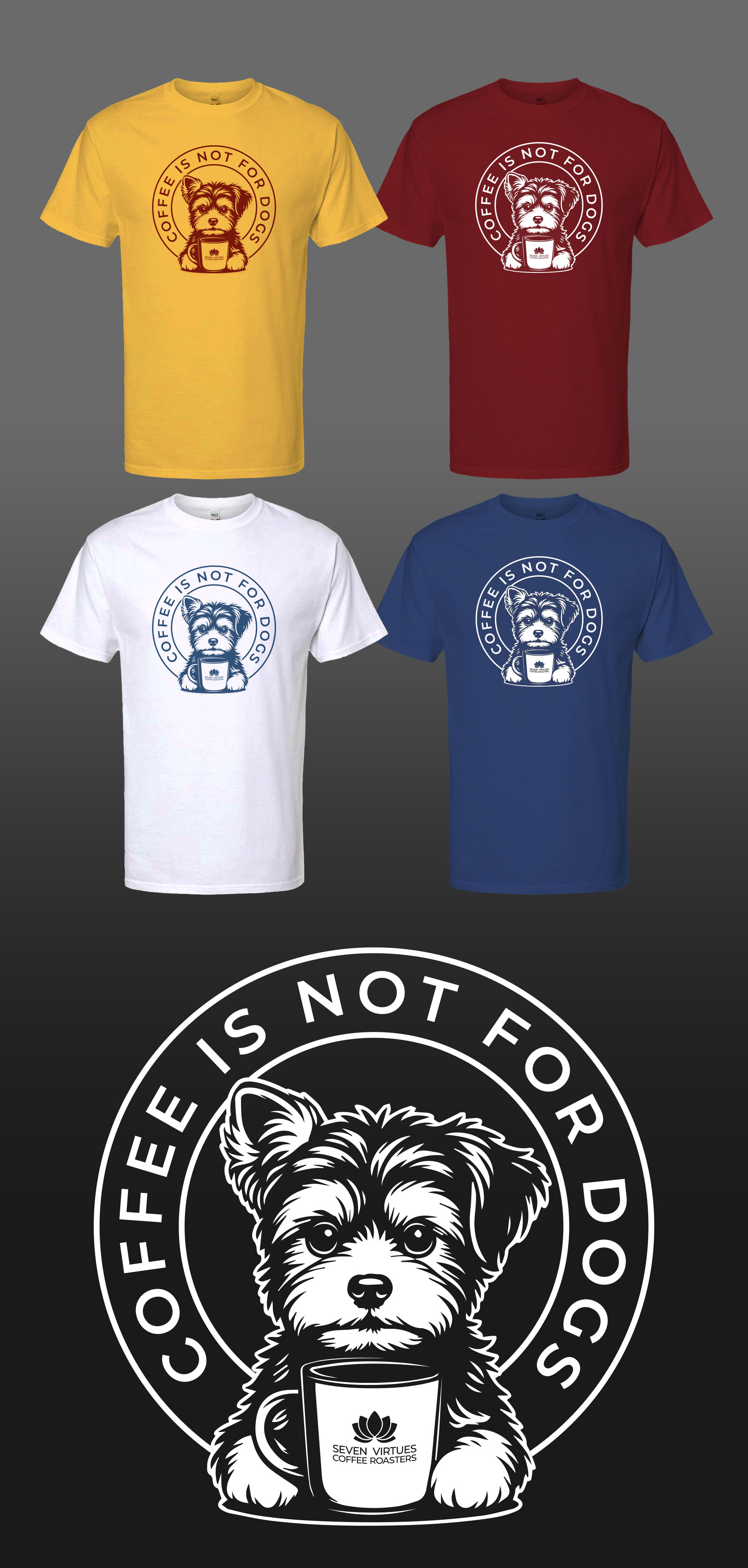 Tasse- und Becher-Design von KickArt für Seven Virtues Coffee Roasters | Design: #36476299