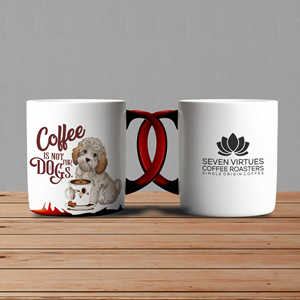 Tasse- und Becher-Design von websmartusa für Seven Virtues Coffee Roasters | Design: #36360492