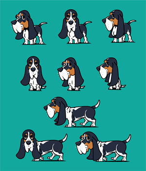 Basset Hound Dog Mascot from Photos