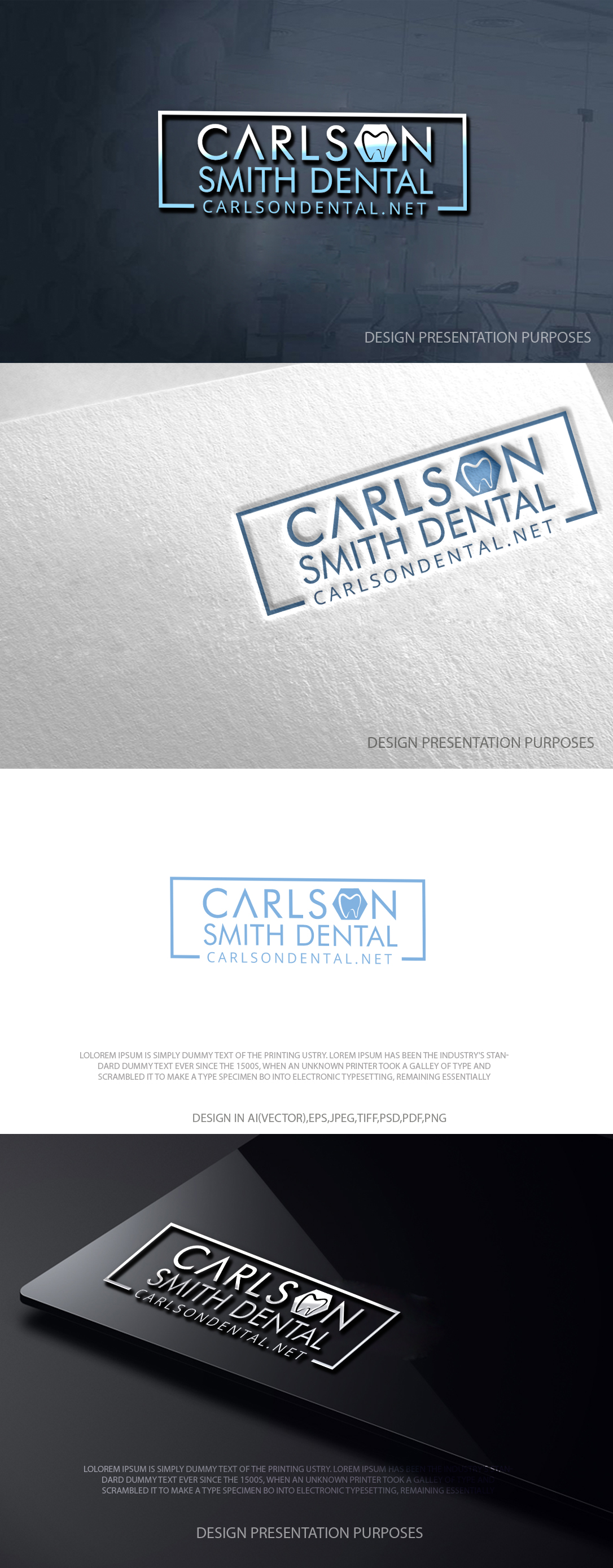 Logo Design by zebronicgraphic for Carlson Dental | Design #36359981