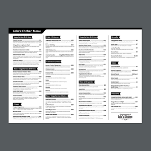 Menü-Design von GraphicMonster für Sweta Pty Ltd | Design: #36373561