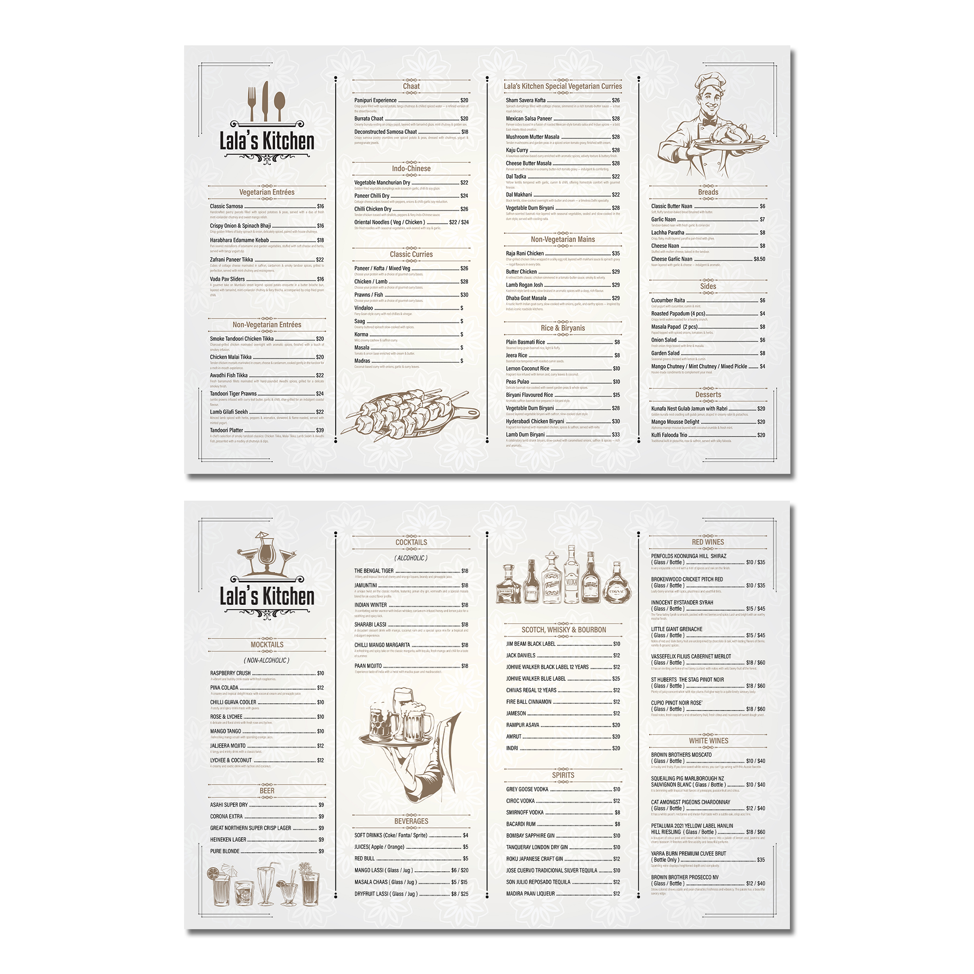 Menü-Design von Krold IT Solutions für Sweta Pty Ltd | Design #36380746