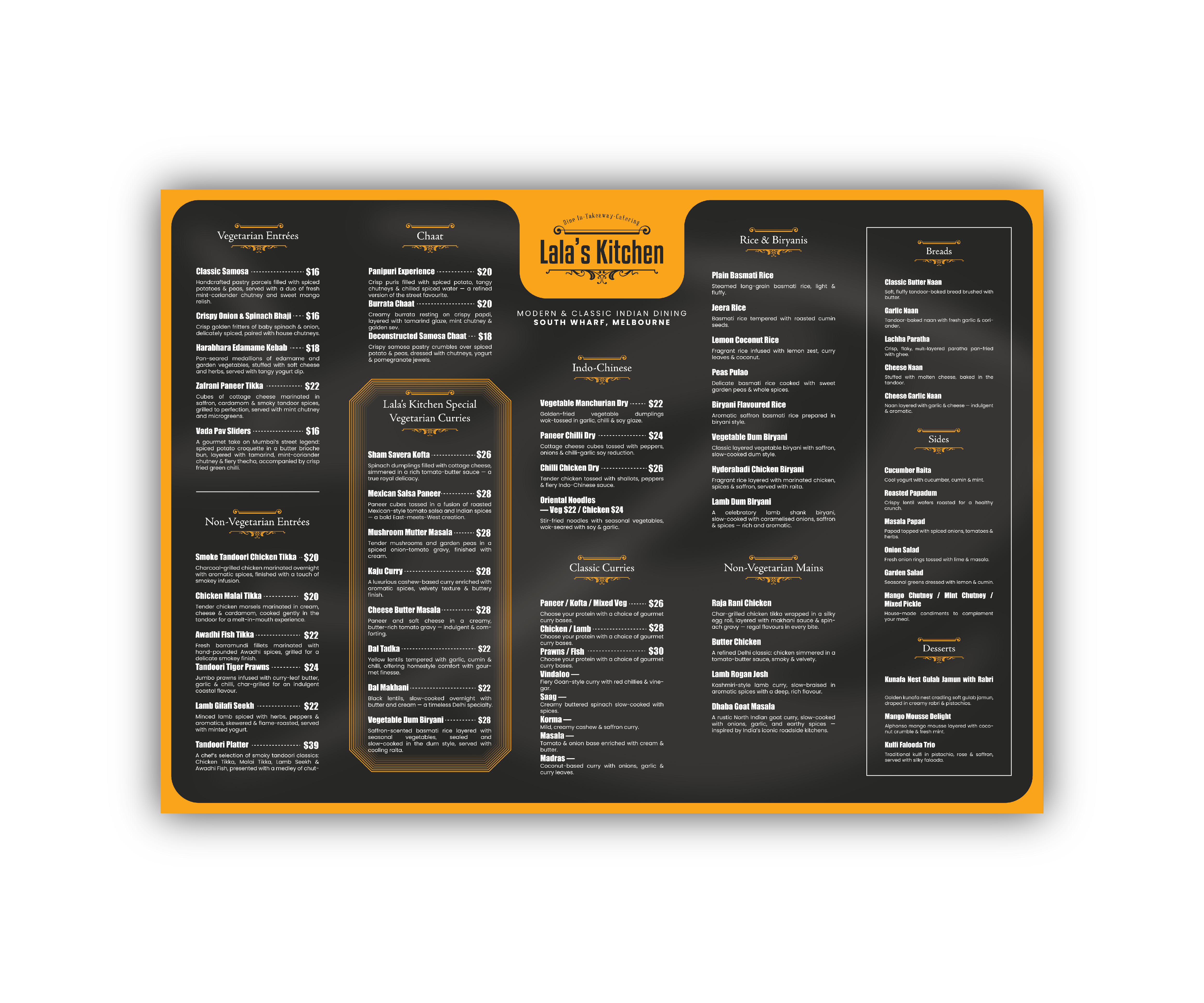 Menü-Design von Designed by MS für Sweta Pty Ltd | Design #36372996