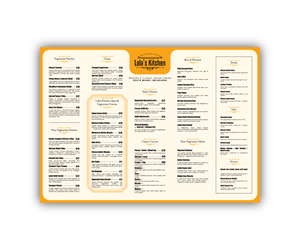 Menü-Design von Designed by MS für Sweta Pty Ltd | Design: #36372997