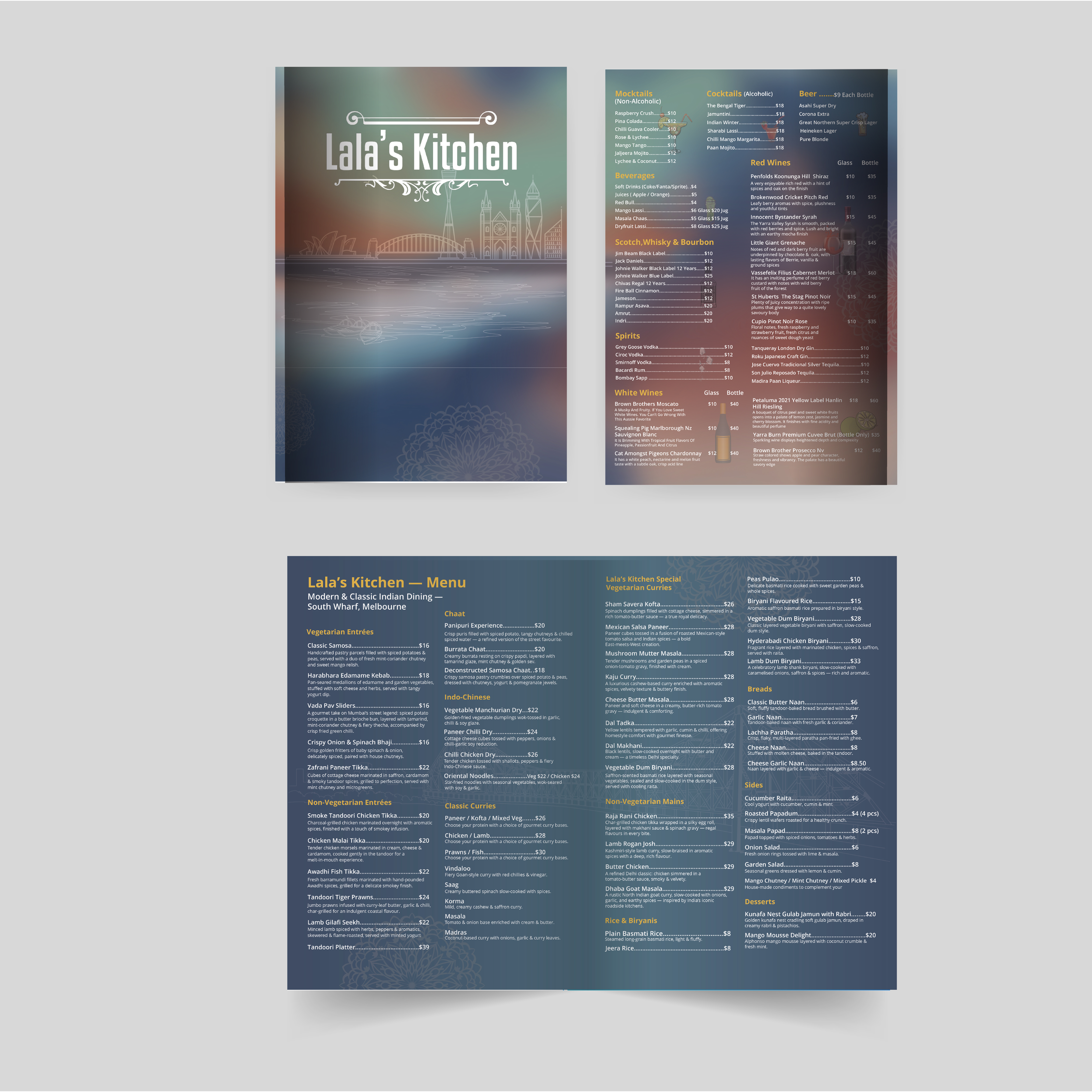 Menu Design by smsaifkhaled for Sweta Pty Ltd | Design #36374522