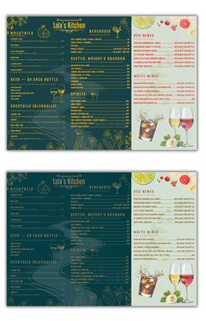 Menü-Design von Nasima Artizo für Sweta Pty Ltd | Design: #36368092