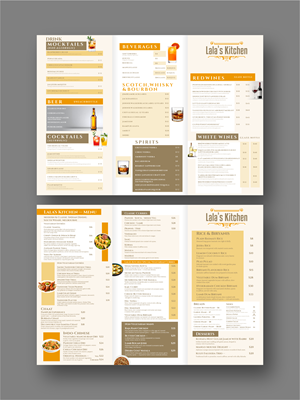 Menü-Design von Nanas91 für Sweta Pty Ltd | Design: #36394054