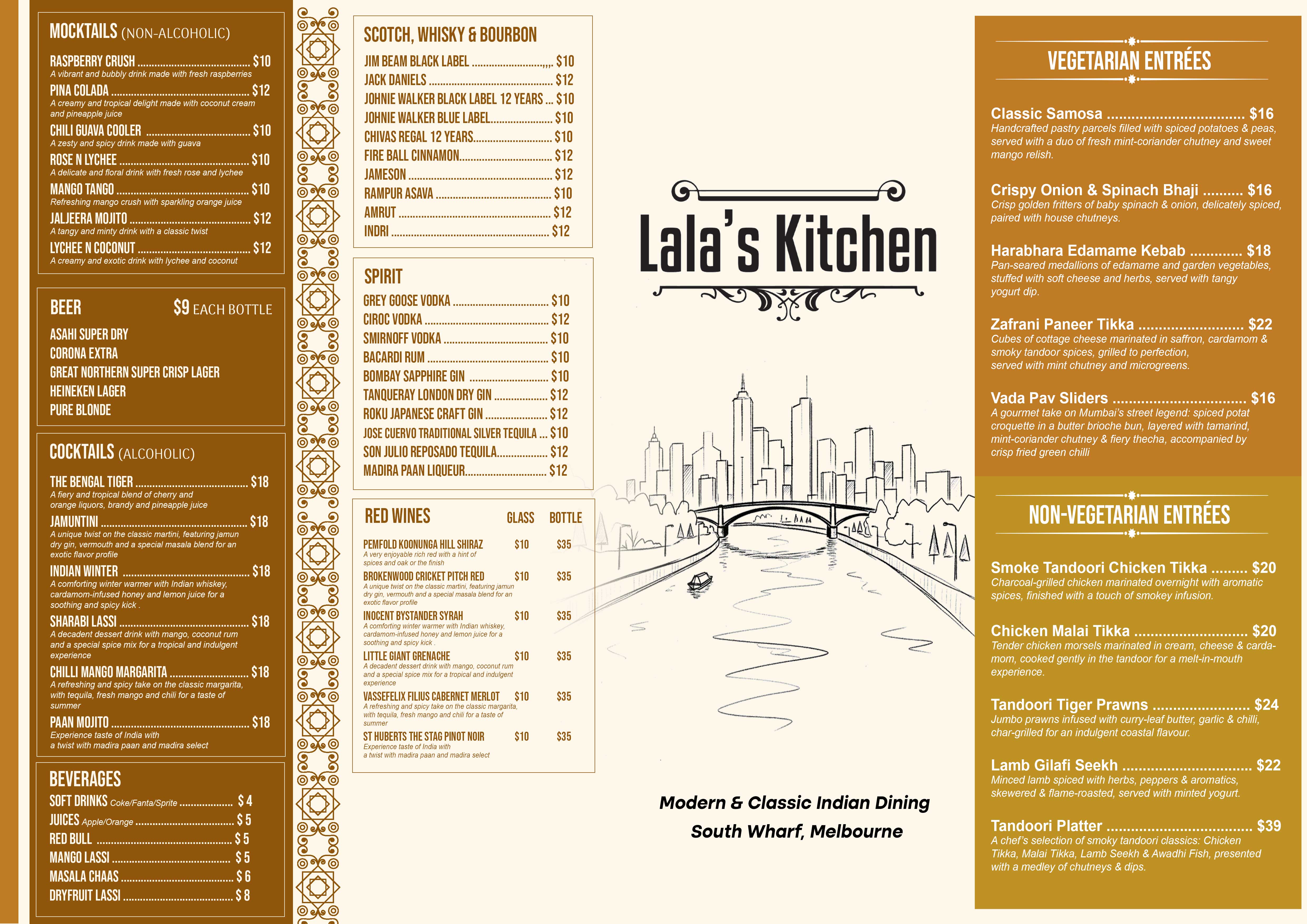 Menu Design by ordelya.nicole for Sweta Pty Ltd | Design #36378522
