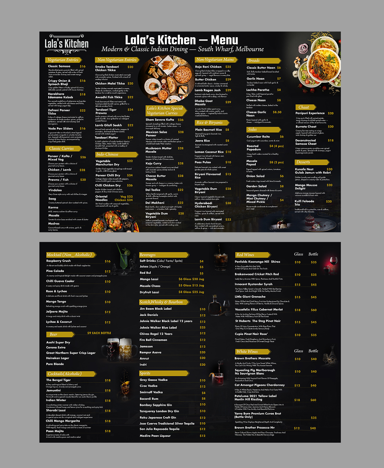 Menu Design by Creations Box 2015 for Sweta Pty Ltd | Design #36363932