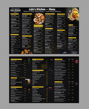 Menu Design by Creations Box 2015 for Sweta Pty Ltd | Design #36363932
