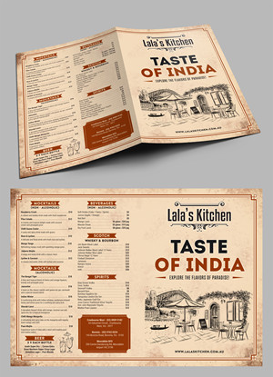 Menü-Design von SAI DESIGNS für Sweta Pty Ltd | Design: #36395706