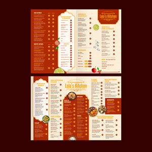Menu Design by pecgi for Sweta Pty Ltd | Design #36359341