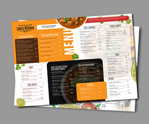 Diseño de Menú por taufik_alrahman para Sweta Pty Ltd | Diseño: #36446362