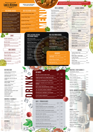 Diseño de Menú por taufik_alrahman para Sweta Pty Ltd | Diseño: #36501125