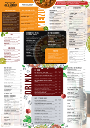 Diseño de Menú por taufik_alrahman para Sweta Pty Ltd | Diseño: #36503808