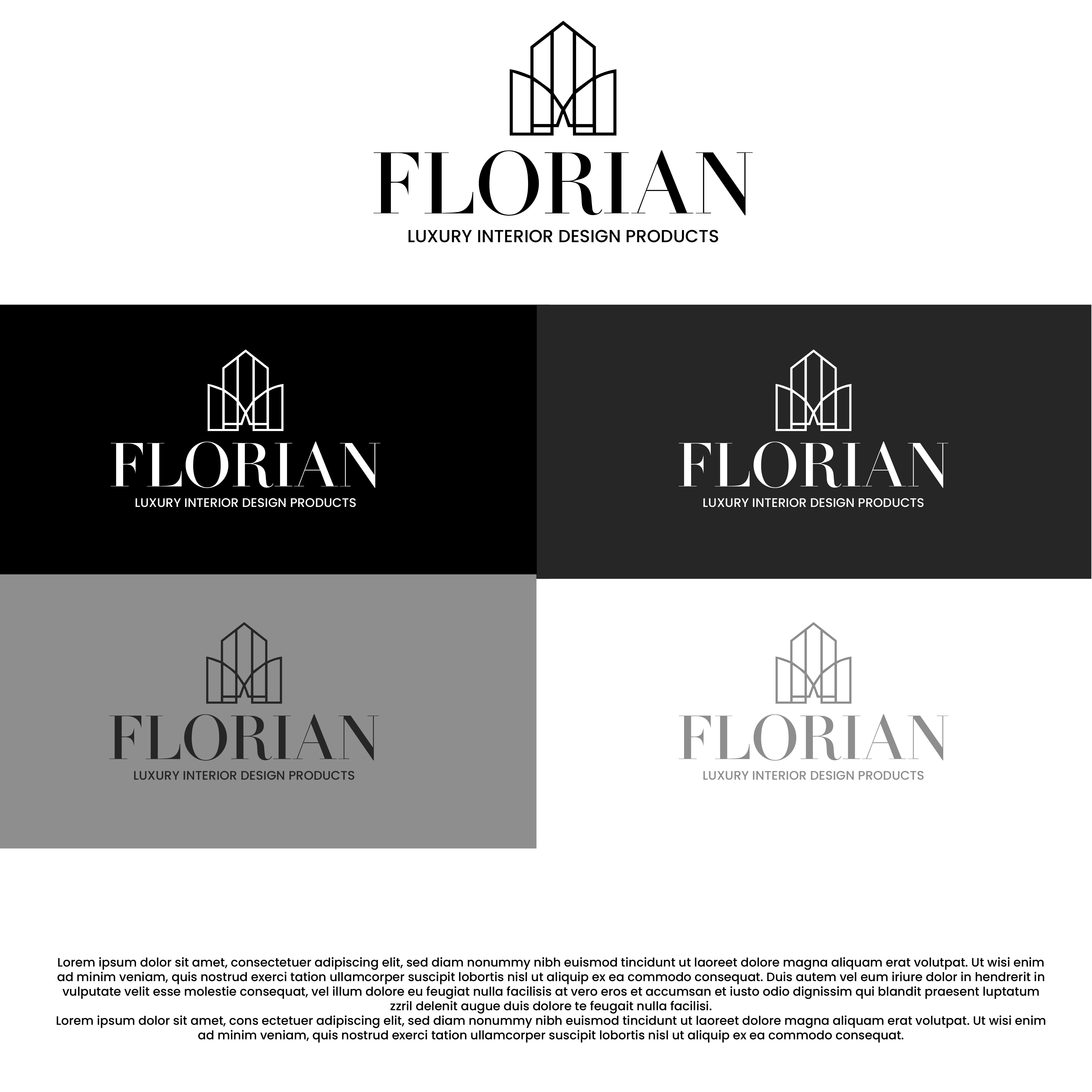 Logo Design by Shariqology for FLORIAN designs | Design #36365333