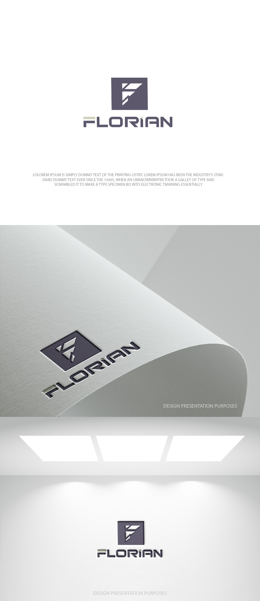 Logo Design by zebronicgraphic for FLORIAN designs | Design #36365687