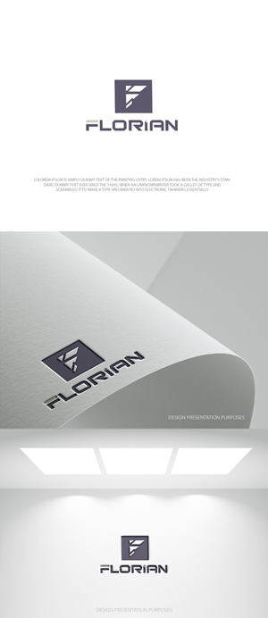 Logo Design by zebronicgraphic for FLORIAN designs | Design: #36365687