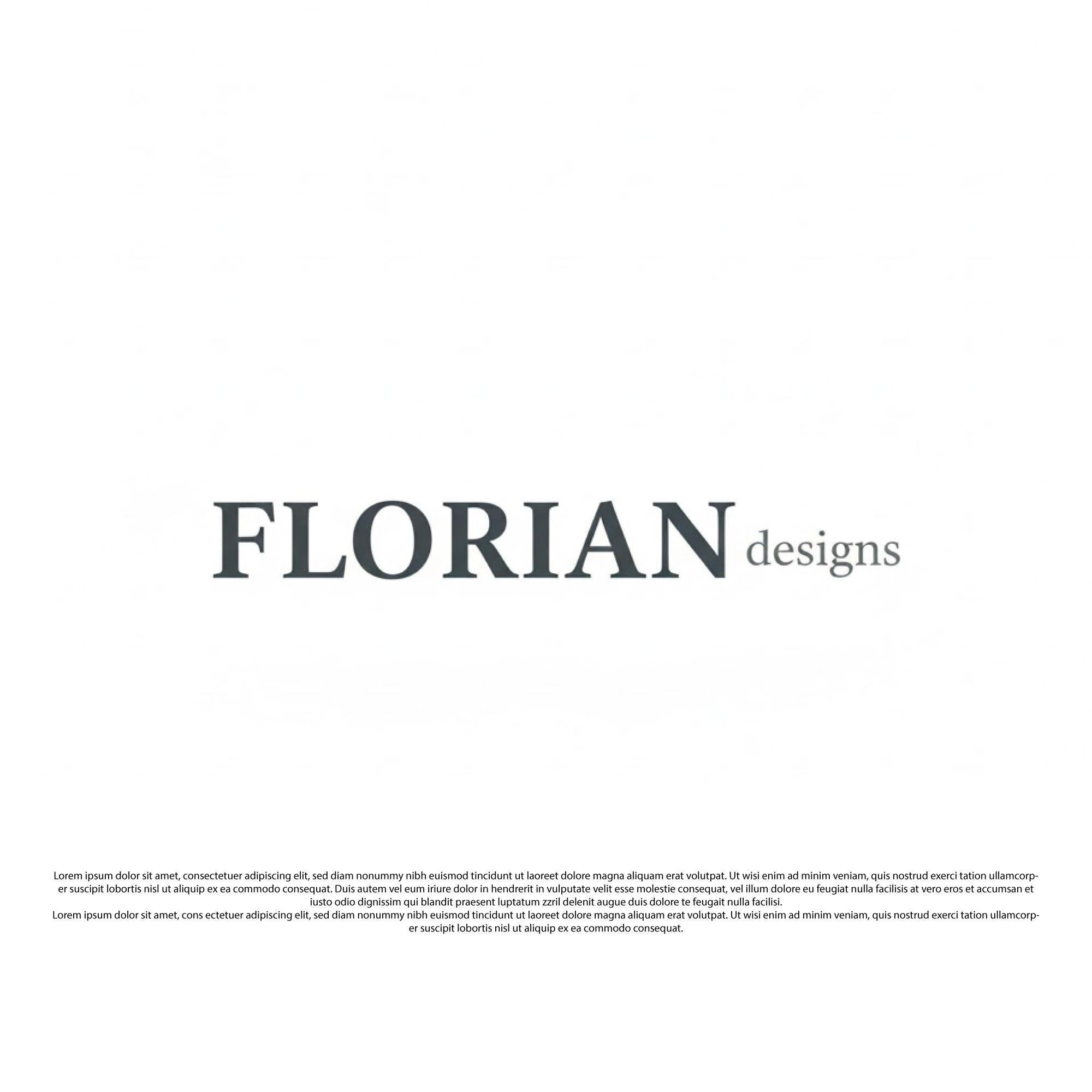 Logo Design by Amaira,s Creation for FLORIAN designs | Design #36383708