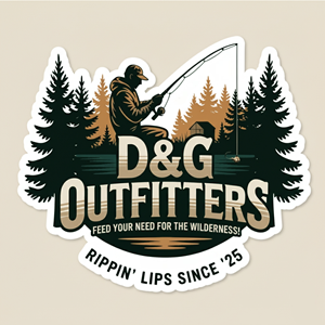 Logo for fishing outfitter/ice hut rental service