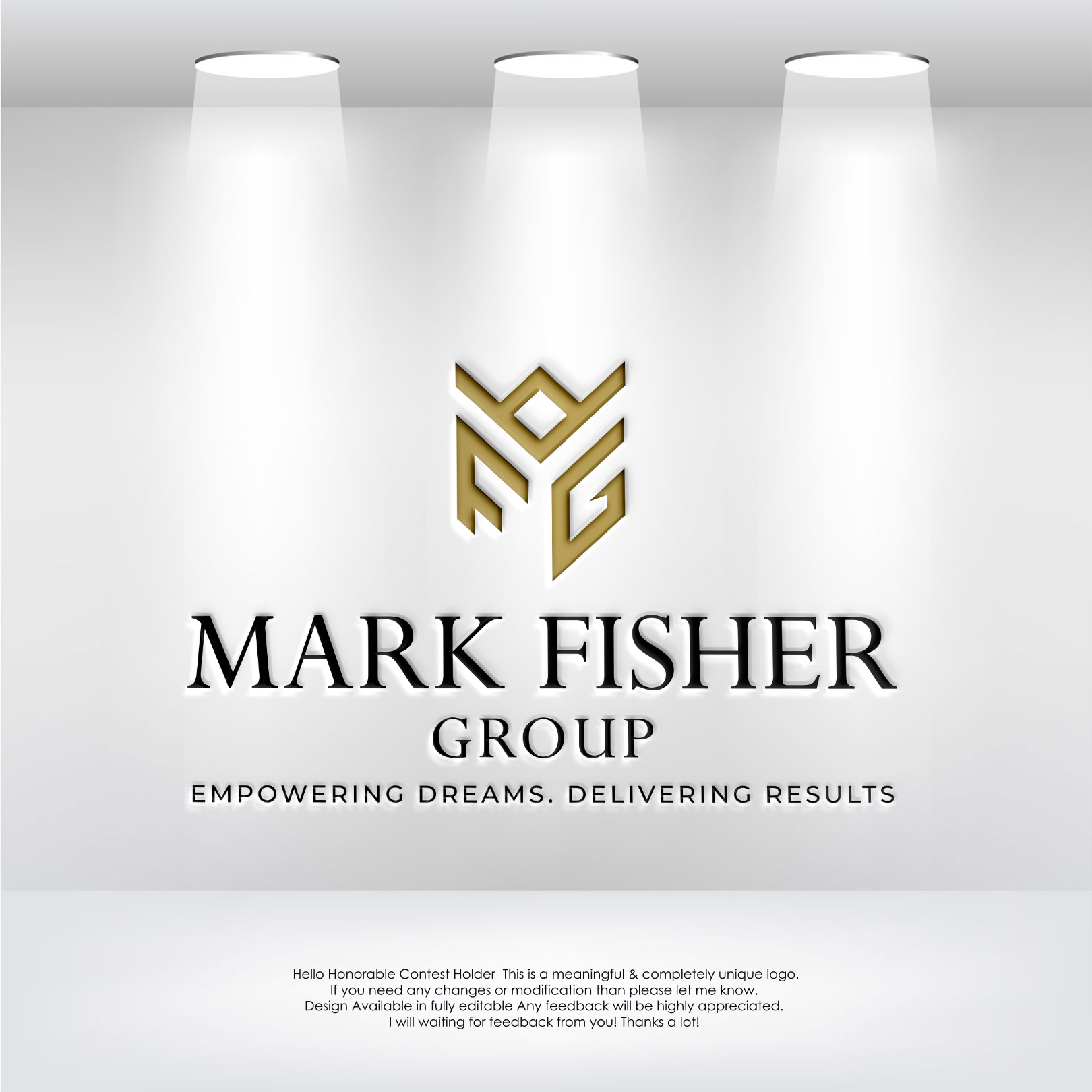 Diseño de Logo por LogoEon para Mark Fisher Group | Diseño #36378642