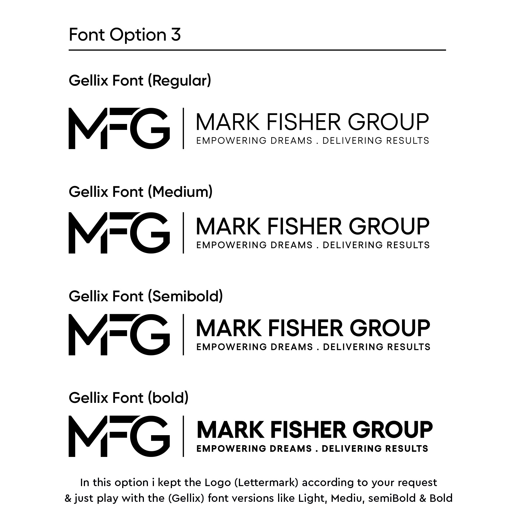 Diseño de Logo por ScoreStriver para Mark Fisher Group | Diseño #36465400