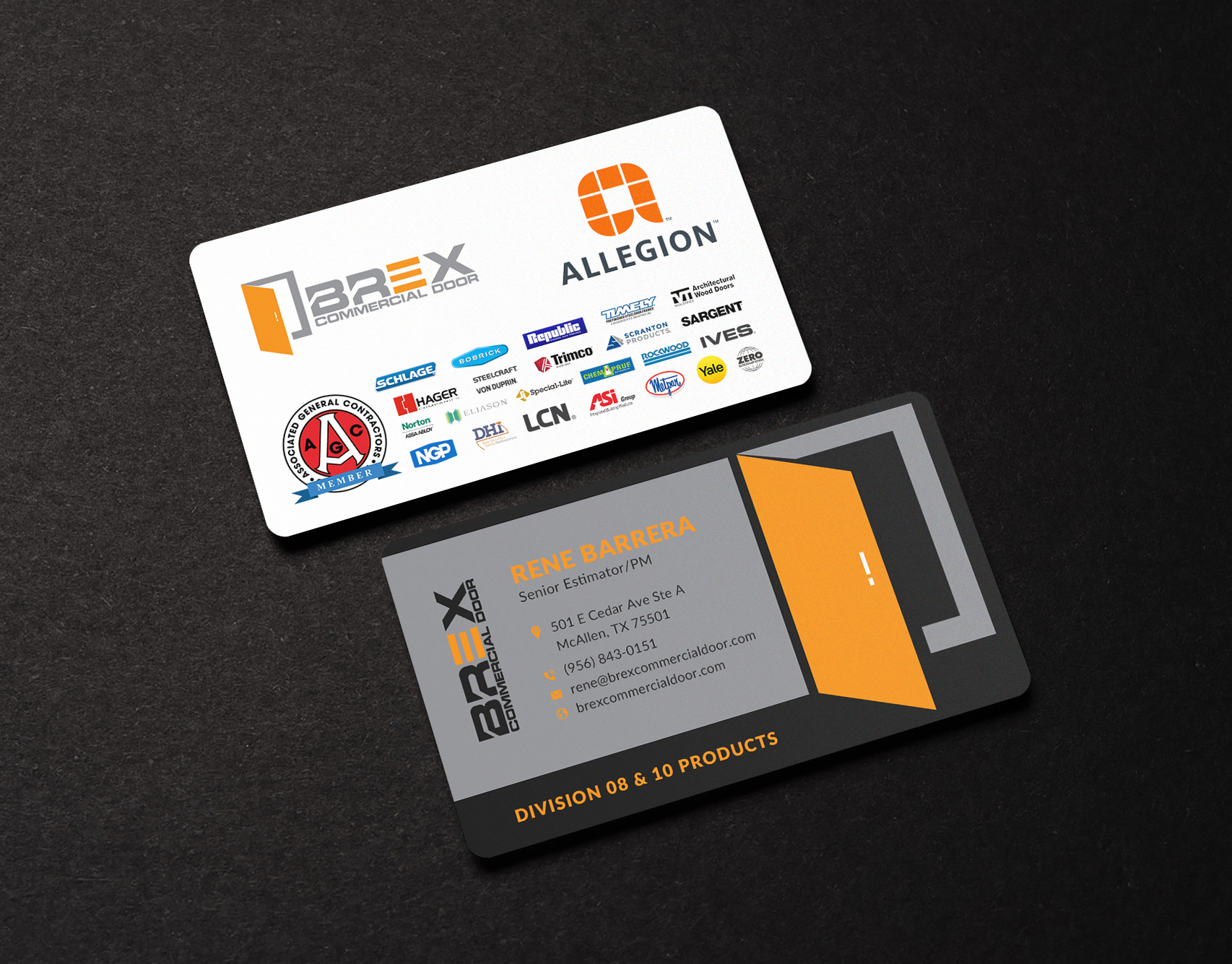 Business Card Design by Sun Moon Graphic Designer for BREX Commercial Door | Design #36381993