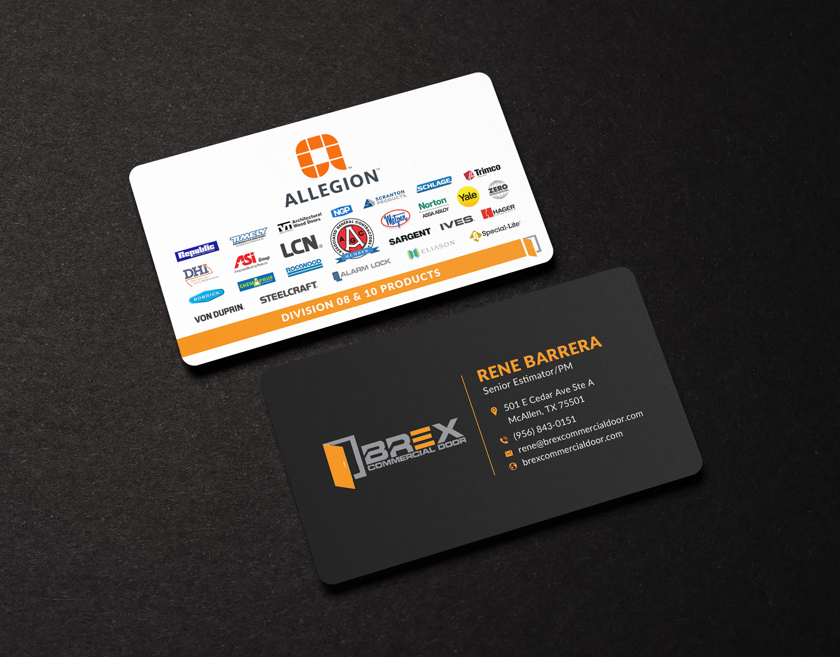 Visitenkarten-Design von Sun Moon Graphic Designer für BREX Commercial Door | Design #36381995