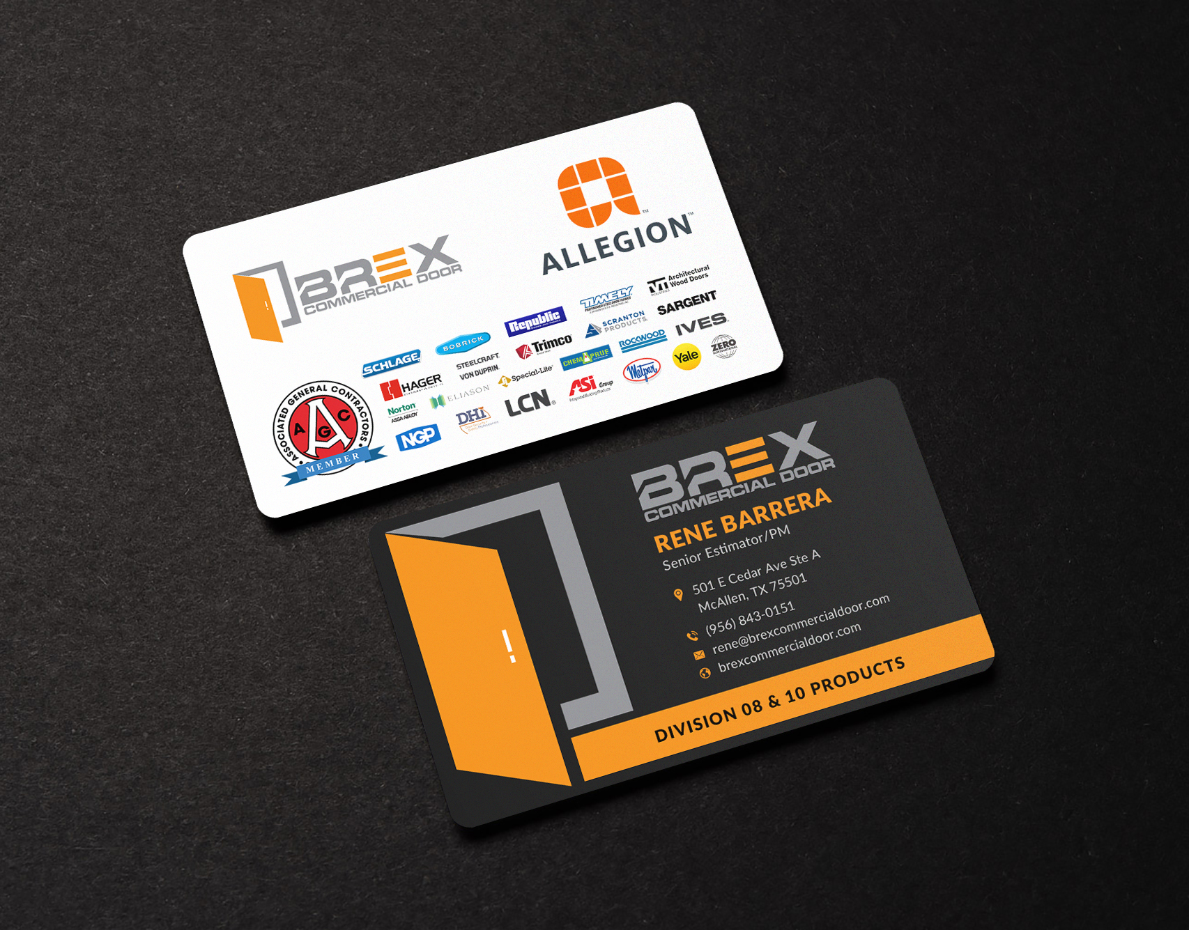 Visitenkarten-Design von Sun Moon Graphic Designer für BREX Commercial Door | Design #36381996