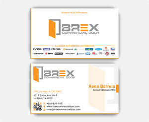 Visitenkarten-Design von DesignerShahadat für BREX Commercial Door | Design: #36380365