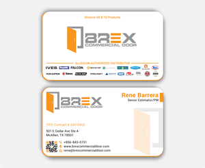 Visitenkarten-Design von DesignerShahadat für BREX Commercial Door | Design: #36380367