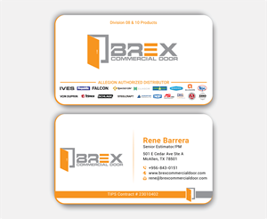 Visitenkarten-Design von DesignerShahadat für BREX Commercial Door | Design: #36380368