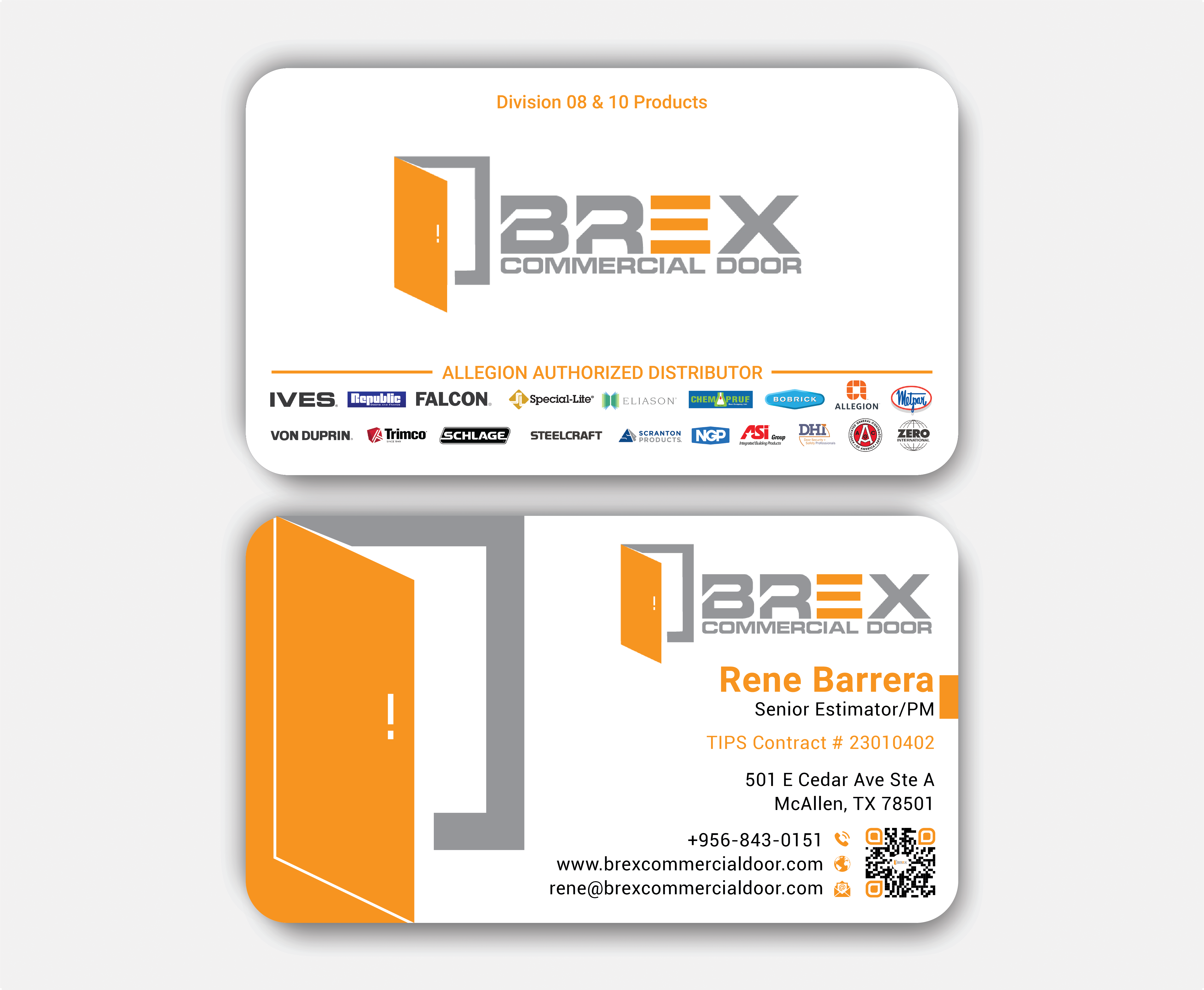 Visitenkarten-Design von DesignerShahadat für BREX Commercial Door | Design #36380372