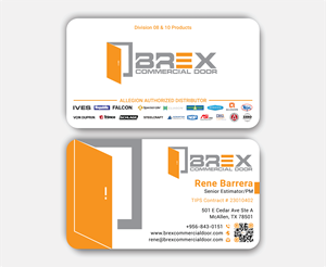 Visitenkarten-Design von DesignerShahadat für BREX Commercial Door | Design: #36380372