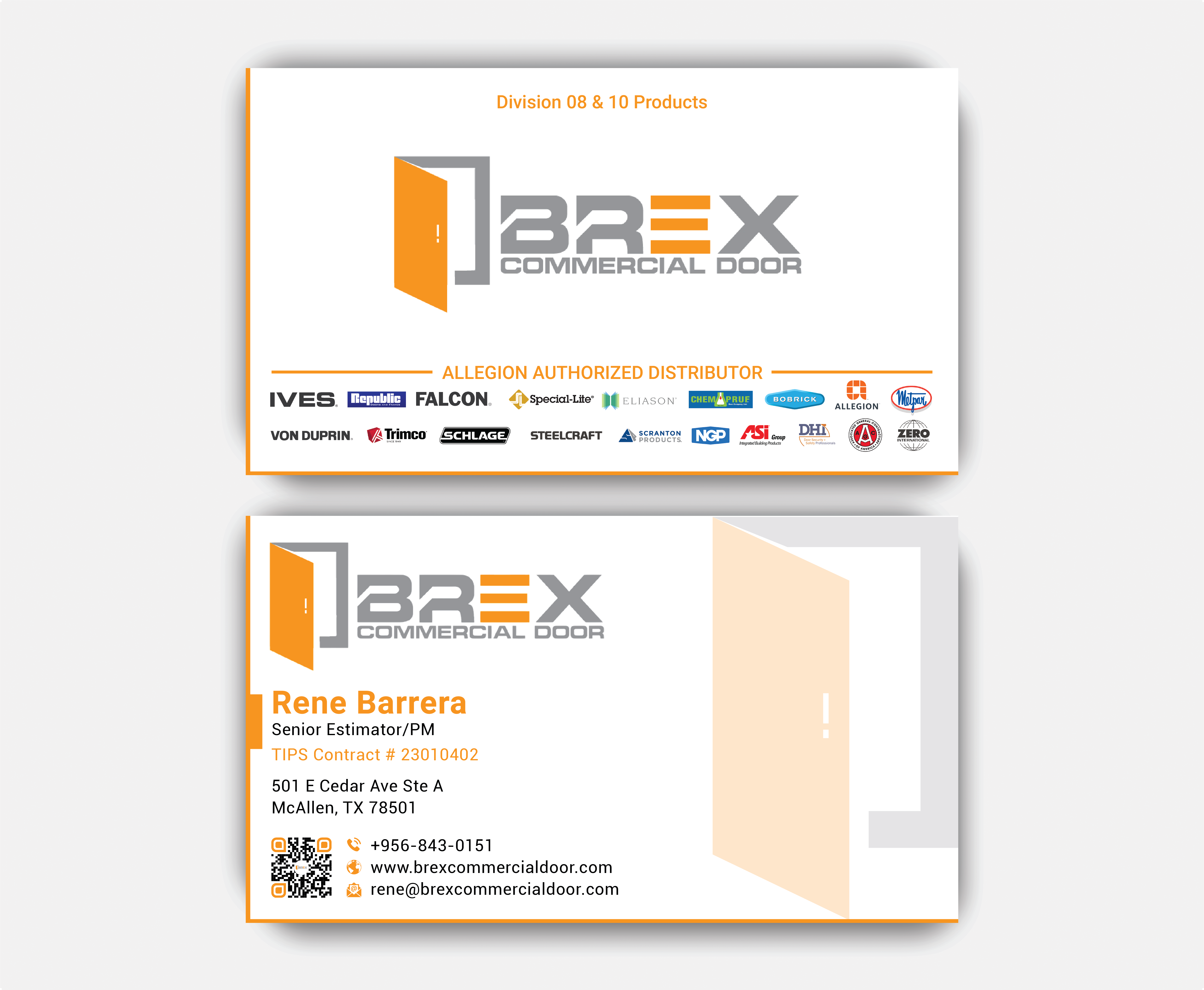 Visitenkarten-Design von DesignerShahadat für BREX Commercial Door | Design #36381240