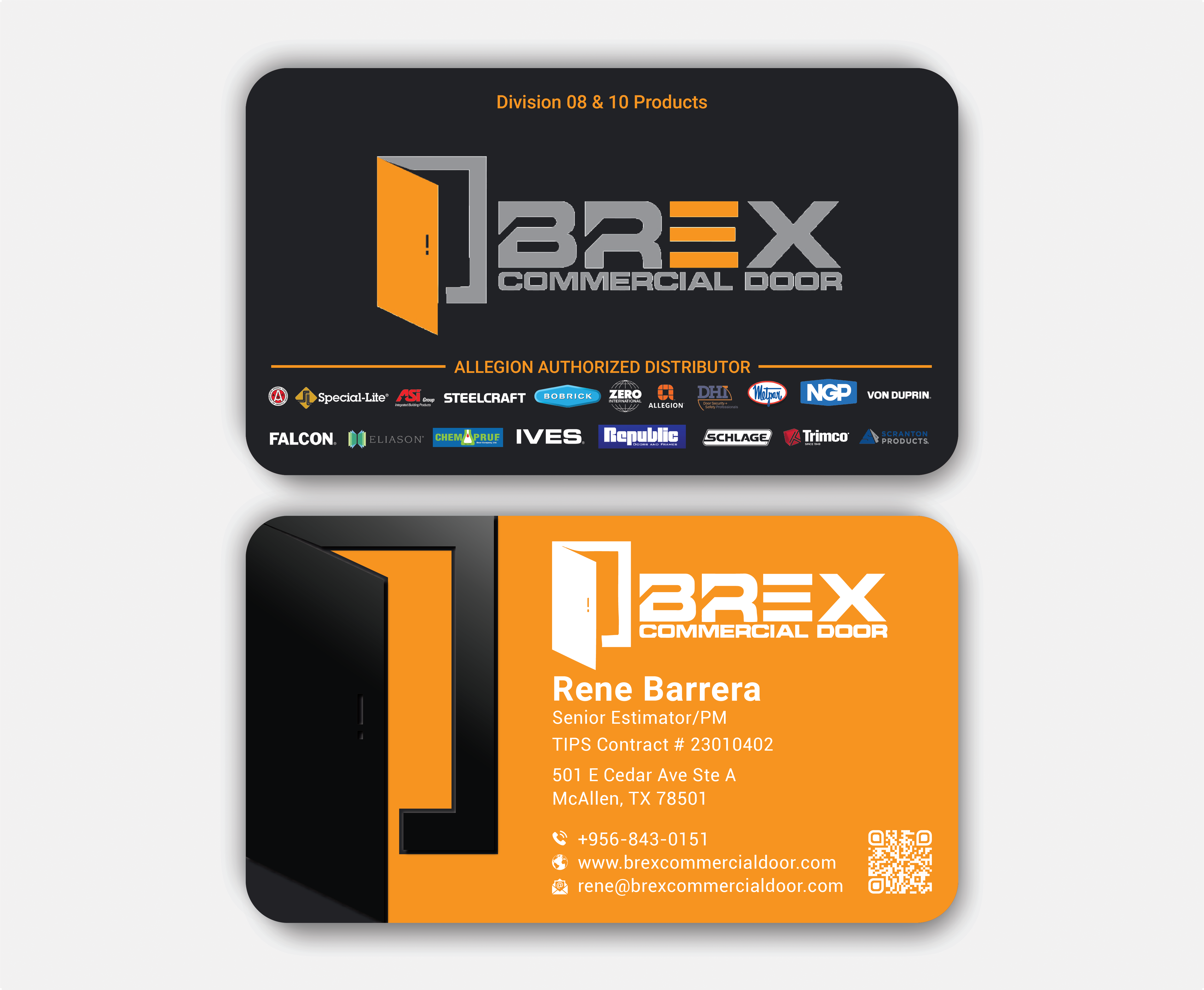 Visitenkarten-Design von DesignerShahadat für BREX Commercial Door | Design #36381254